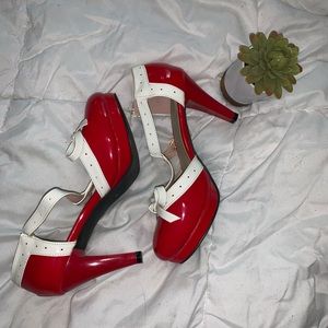 Red “Pin-Up Girl” Heels